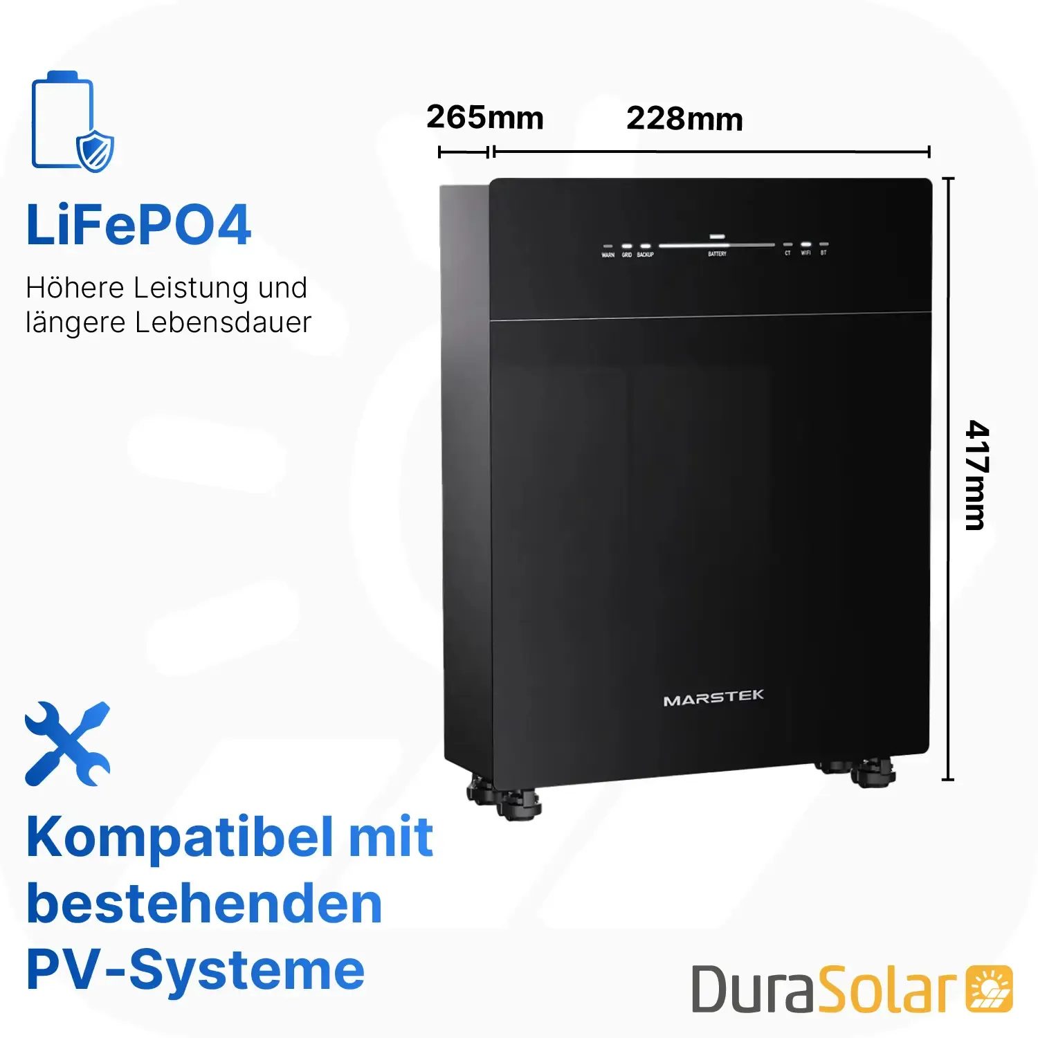 Marstek Venus E – 5120Wh AC-Gekoppelter Speicher für Balkonkraftwerke