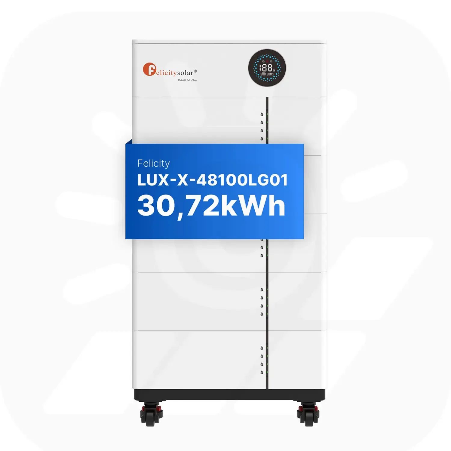 Felicity 30,72kWh PV-Speicher - LUX-X-48100LCG01 - Erweiterbare 48/51,2V LiFePO4 Batterie für Solaranlagen Felicity 30,72kWh PV-Speicher - LUX-X-48100LCG01 - Erweiterbare 48/51,2V LiFePO4 Batterie für Solaranlagen