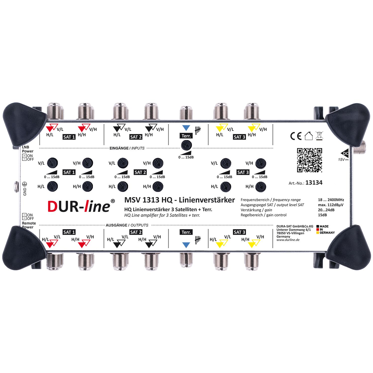 DUR-line MSV 1313 HQ - Linienverstärker – Produktansicht 2 DUR-line MSV 1313 HQ - Linienverstärker – Produktansicht 2