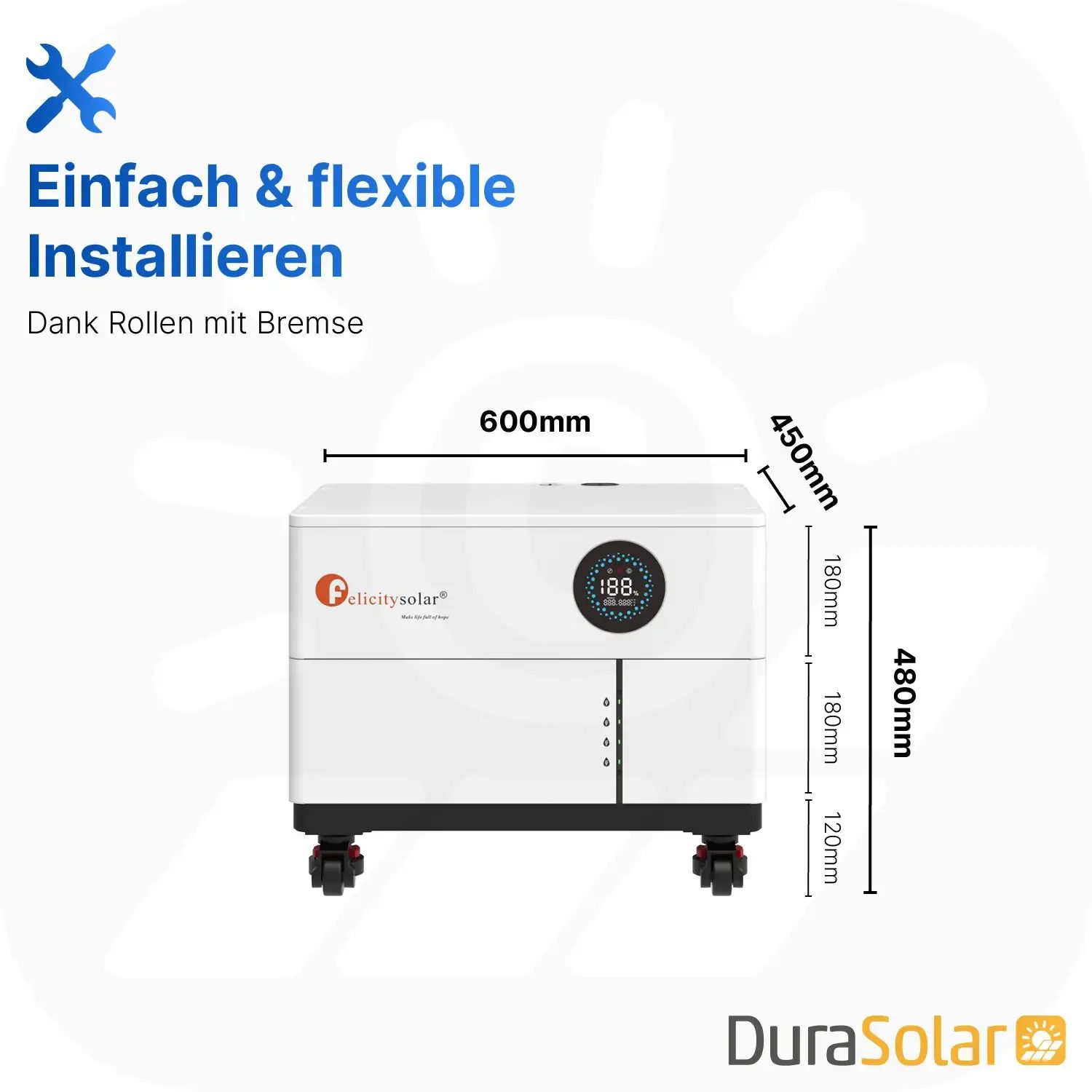 Felicity 10,24kWh PV-Speicher - LUX-X-48100LCG01 - Erweiterbare 48/51,2V LiFePO4 Batterie für Solaranlagen Felicity 10,24kWh PV-Speicher - LUX-X-48100LCG01 - Erweiterbare 48/51,2V LiFePO4 Batterie für Solaranlagen