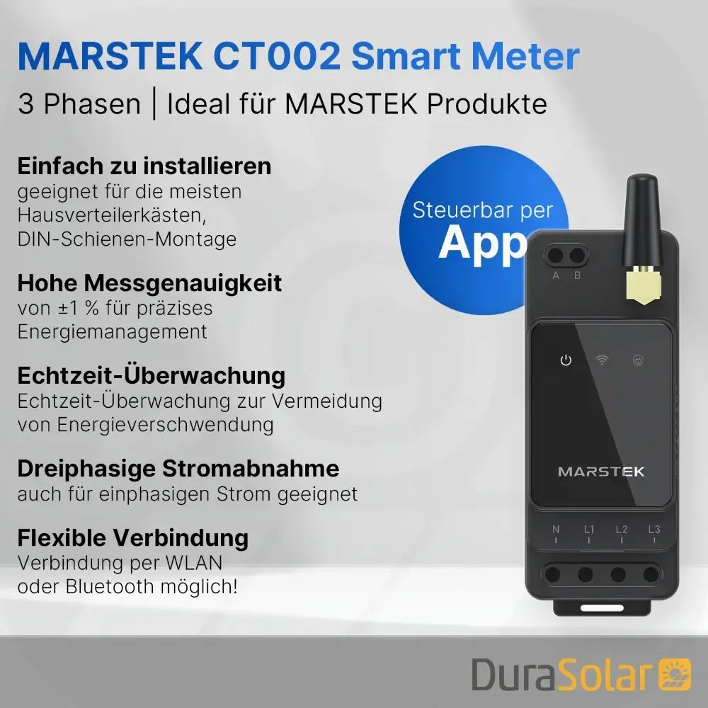 Balkonkraftwerk mit Marstek Jupiter C+ - 1000Wp/2560Wh - Mini-PV-Anlage 