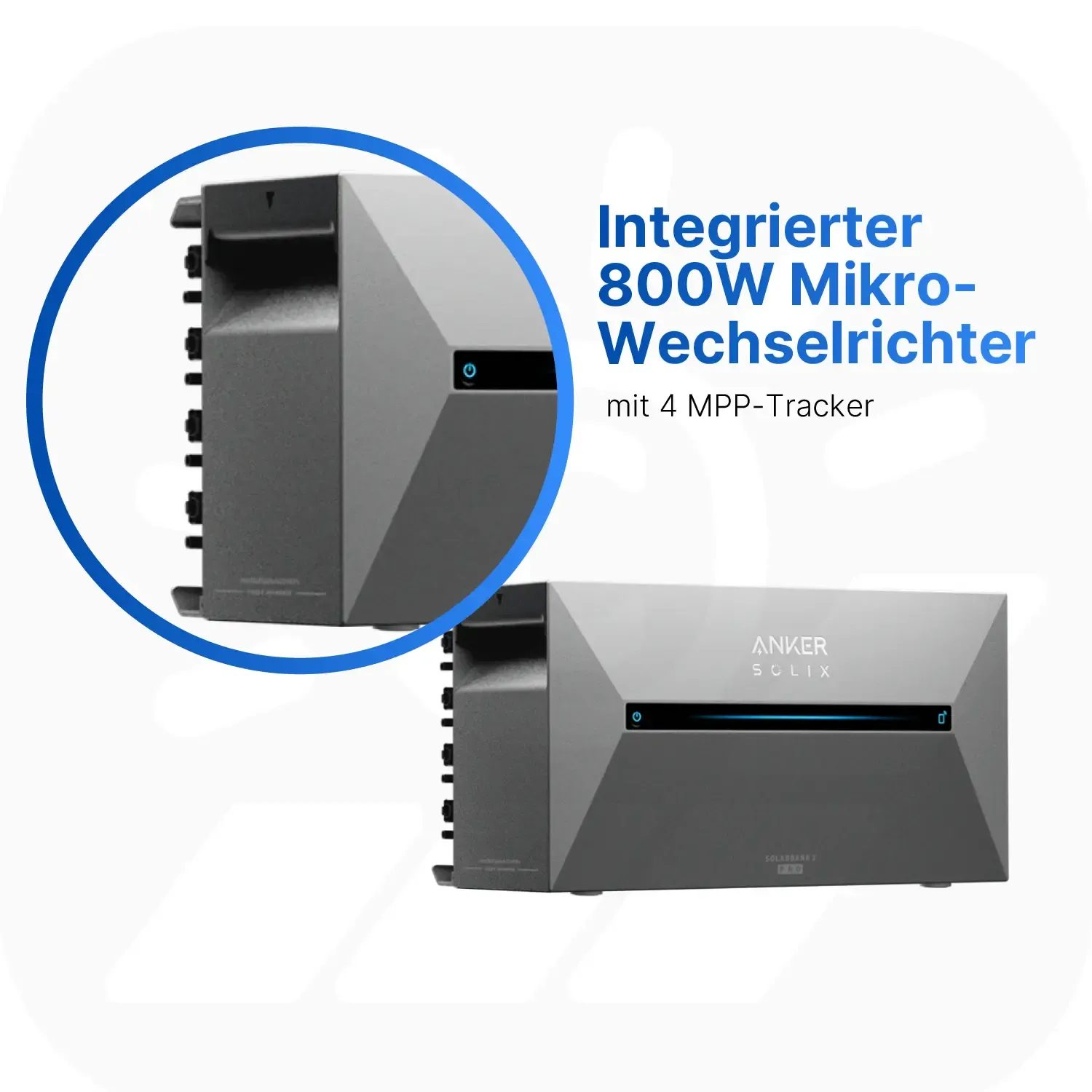 2000Wp Balkonkraftwerk mit Anker SOLIX Solarbank 2 E1600 PRO - 1,6kWh - 4x500Wp 1000Wp Balkonkraftwerk mit Anker SOLIX Solarbank 2 E1600 PRO - XkWh - 2x500Wp