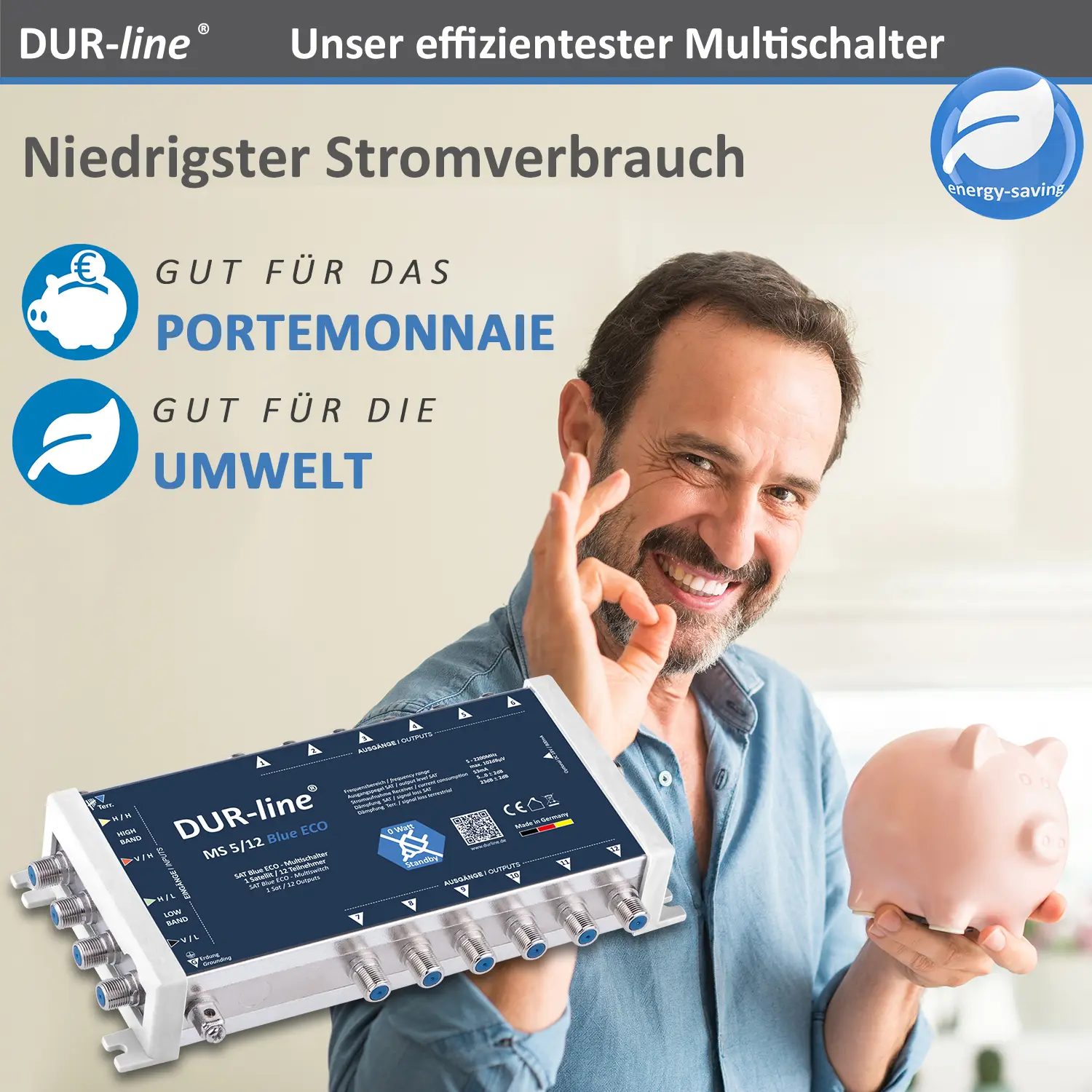 DUR-line MS 5/12 Blue ECO – Multischalter DUR-line MS 5/12 Blue ECO – Multischalter