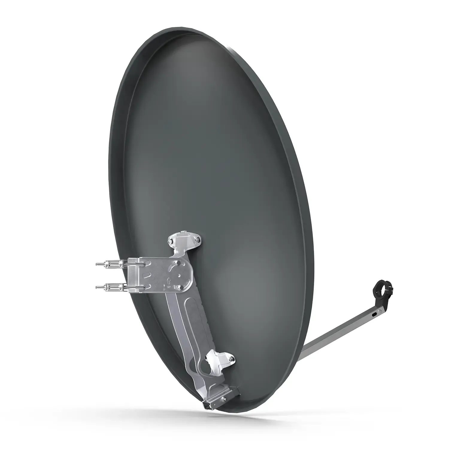 DUR-line MDA 90 Anthrazit Alu Sat-Reflektor – Rückansicht