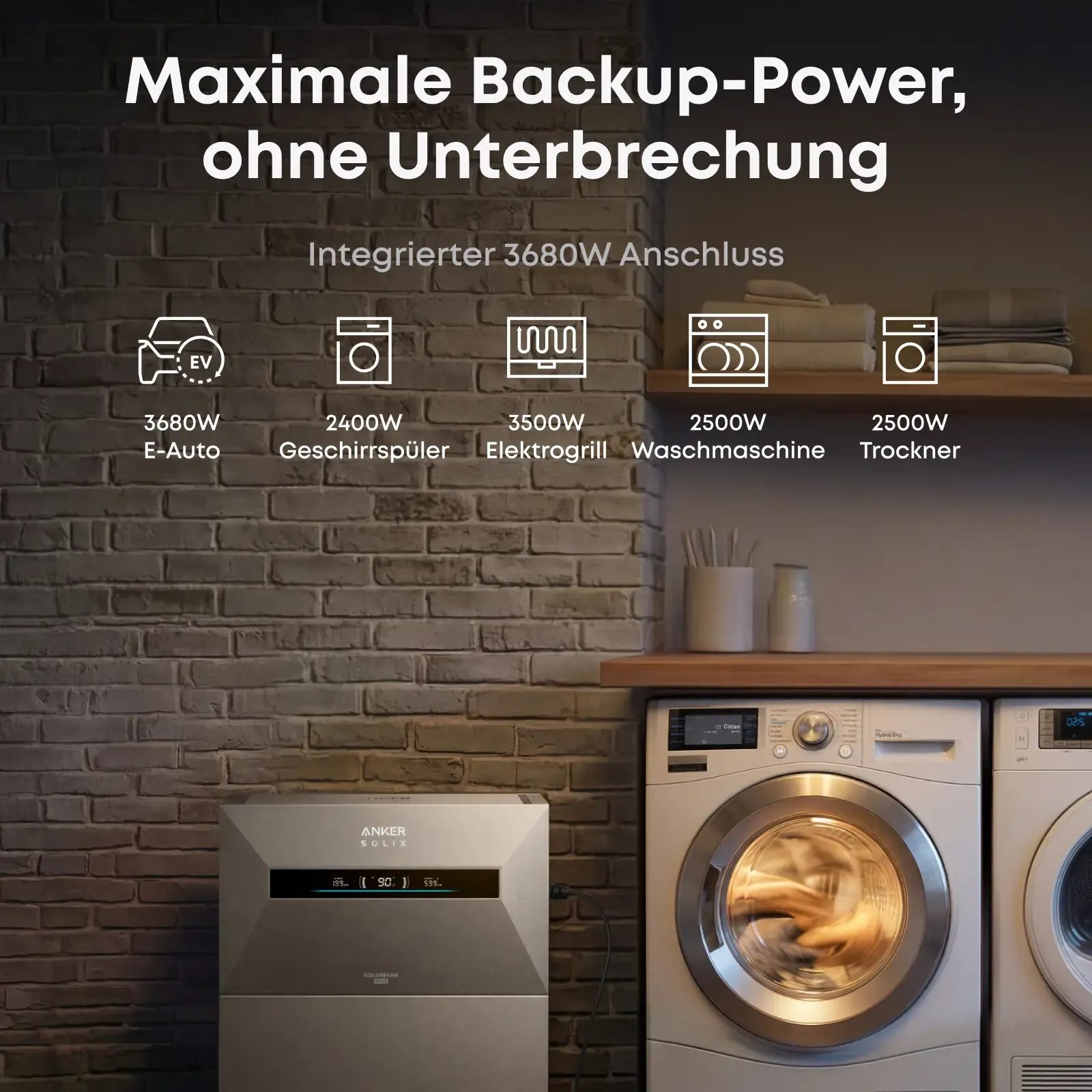 Anker SOLIX Solarbank Max AC - 7kWh - All-in-One - Plug&Play Heimspeicher für Solarnachrüstung Anker SOLIX Solarbank Max AC - 7kWh - All-in-One - Plug&Play Heimspeicher für Solarnachrüstung