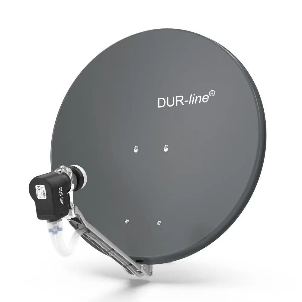 DUR-line Select 75/80 Anthrazit - Sat-Komplettanlage mit Quad LNB DUR-line Select 75/80 Anthrazit - Sat-Komplettanlage mit Quad LNB