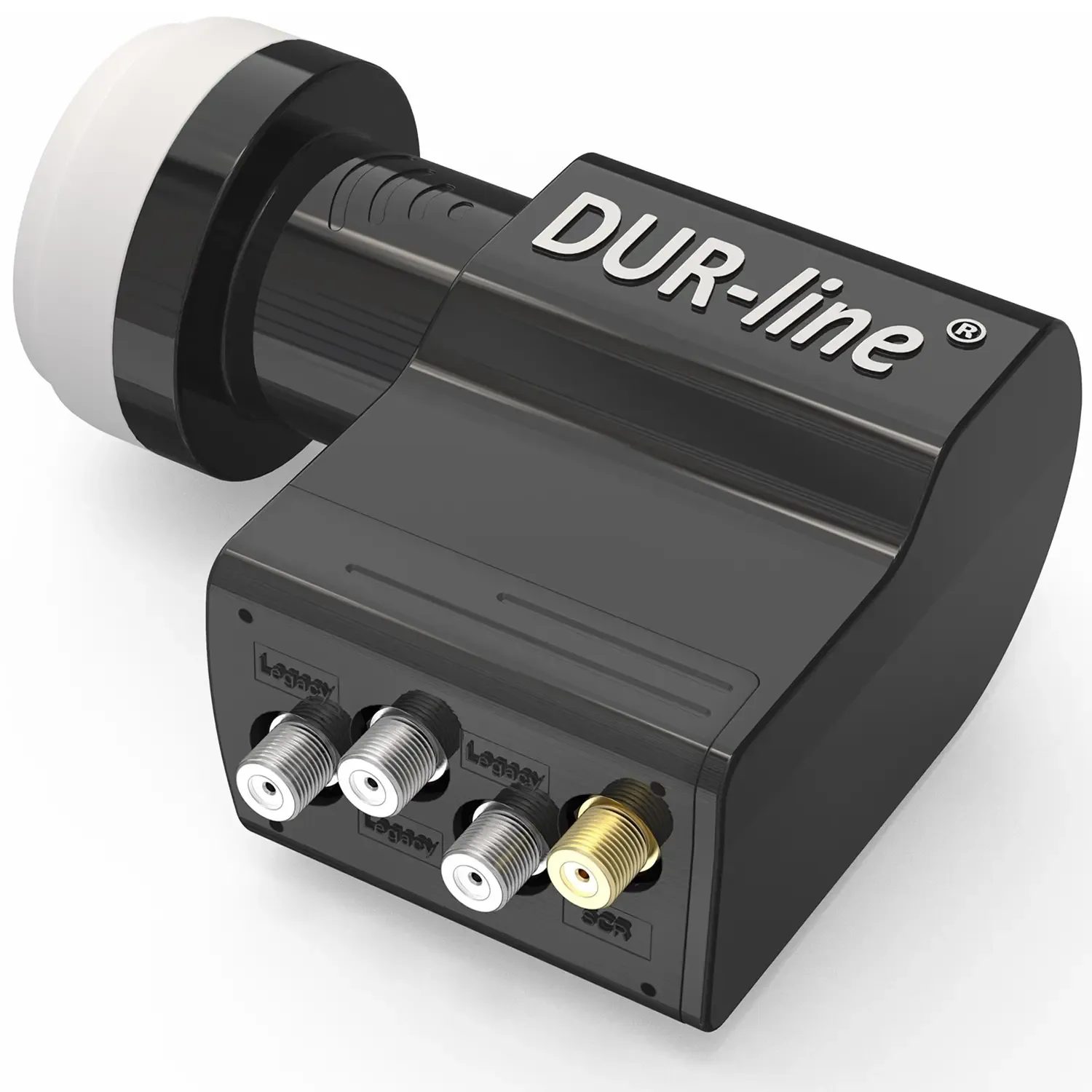 DUR-line UK 104 Unicable LNB – Perspektive von hinten rechts