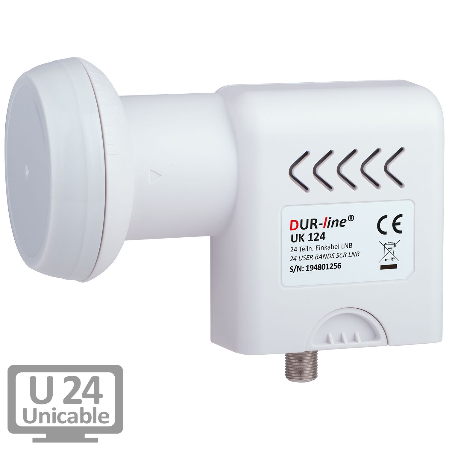 DUR-line UK 124 Unicable LNB – am Fernseher